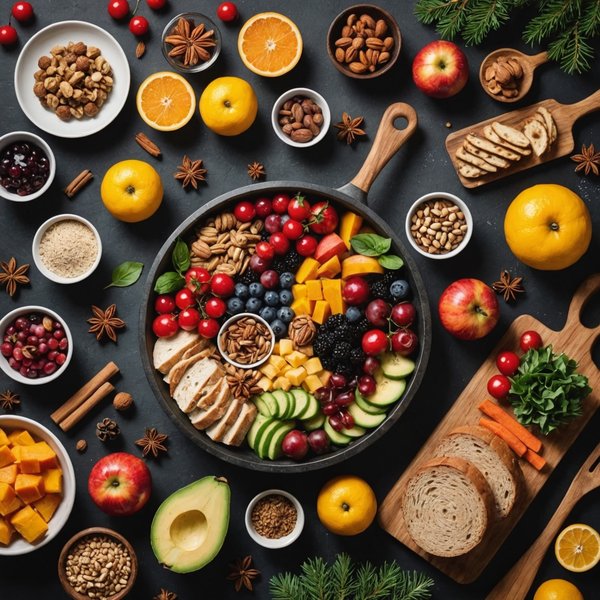 Quels sont les meilleurs conseils pour maintenir une alimentation équilibrée pendant les périodes de festivités ?